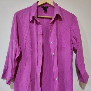 Original Anne Carson bright pink shirt for any occasion